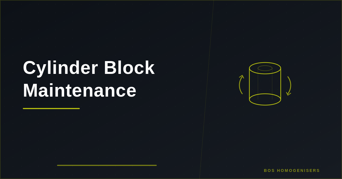 Cylinder Block Maintenance: Replace vs Refurbish | Homogeniser Guide